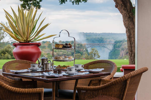 Image showing high tea at Victoria Falls Hotel Zimbabwe | luxury African safaris with Planet Africa Safaris | blog